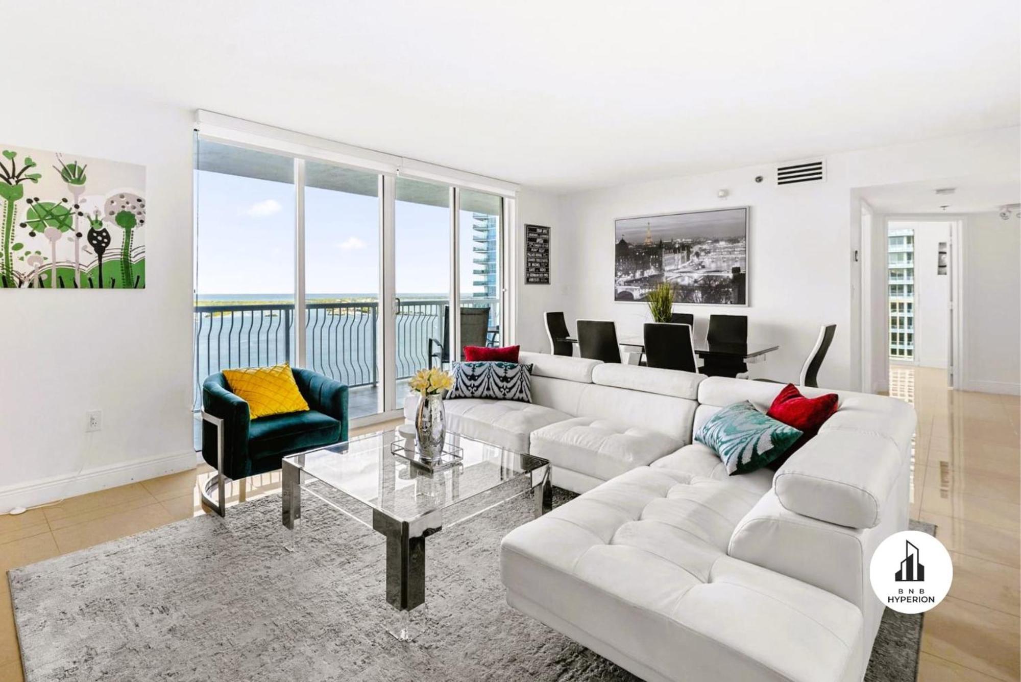 Bnb Hyperion - Luxe 3B Condo W City & Ocean Views Miami Eksteriør billede