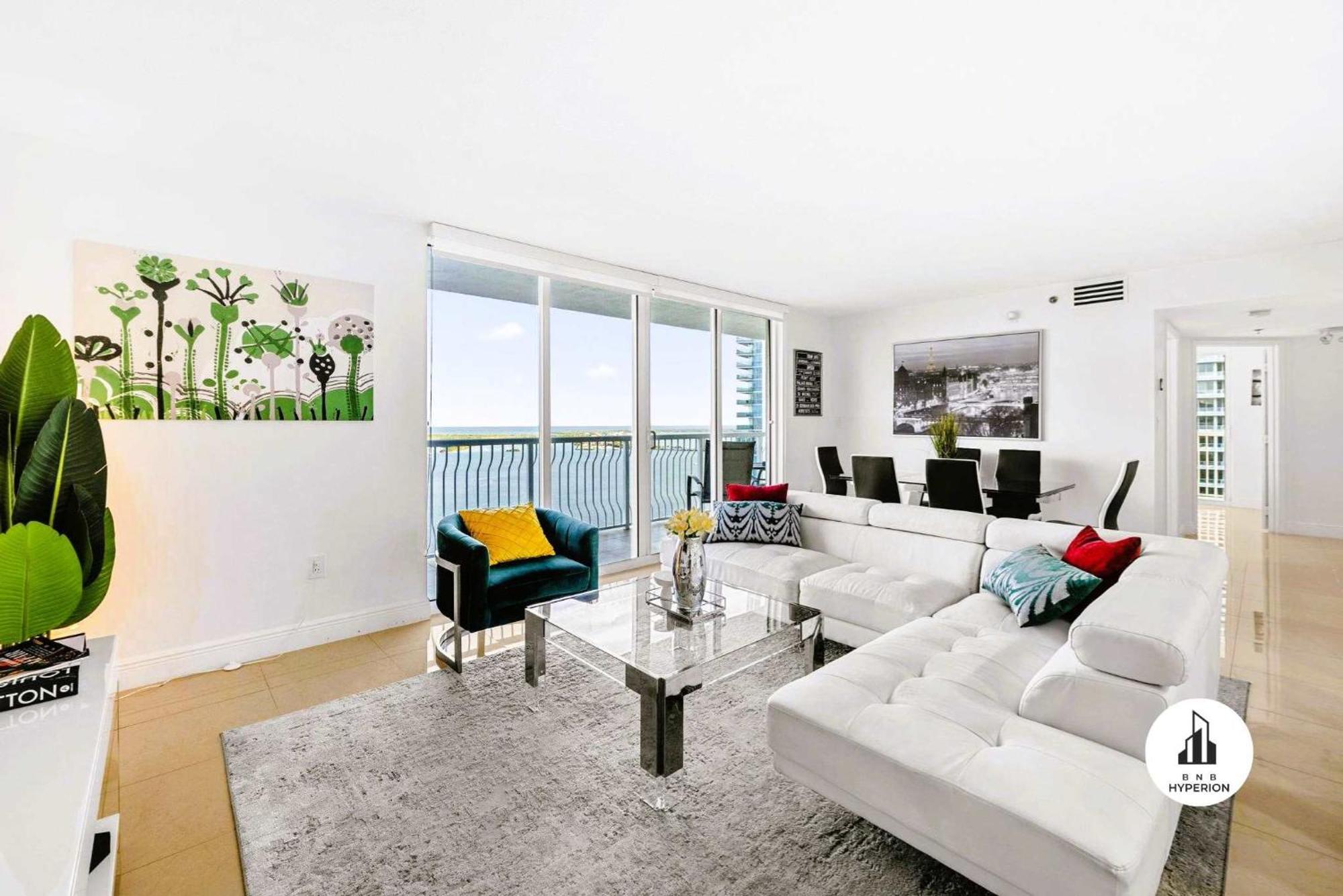 Bnb Hyperion - Luxe 3B Condo W City & Ocean Views Miami Eksteriør billede